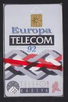 1992 Europa Telecom 120 egységes használatlan telefonkártya
