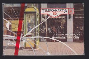 1991 Telefonrongálás 50 egységes használatlan telefonkártya