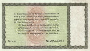 Német 3. Birodalom 1933. 5M "ENTWERTET" perforációval + 1934. 5M "WERTLOS" perfo...