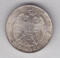 Jugoszlávia 1938. 20D Ag T:2
Yugoslavia 1938. 20 Dinara Ag C:XF