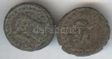 Római Birodalom / Császárság 2db kisbronz T:2-
Roman Empire /Imperial Coinage two small follis coins...