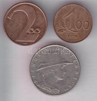 Ausztria 1924. 100K Br + 200K Br + 1000K T:2 tanúsítványal Austria 1924. 100 Kronen Br + 200 Kronen Br + 1000 Kronen C:XF with certificate