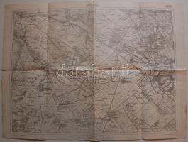 1917 M. Kir. Állami Térképészet Magyaróvár térképe 42x58cm