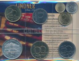 1992. 1Ft-200Ft 8db klf, forgalmi sor (közte 200ft Ag "MNB") LINDNER kiadásban T:BU