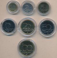 1996. 1Ft-100Ft 7db klf, forgalmi sor kapszulában T:1