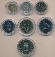 1996. 1Ft-100Ft 7db klf, forgalmi sor kapszulában T:1