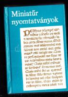 Minikönyv: Janka Gyula: Miniatür nyomtatványok . Illusztrált négy nyelvű
