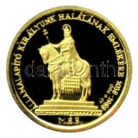 Bognár György (1944-) 1988. "Államalapító Királyunk emlékére 1038-1988 - MÉE / A Szent Jobb országos bemutatása 1988. április 16.-Október 30." Au (6.5g/0.900) emlékérem! T:PP Csak 120db! R! /  Hungary 1988. Hungarian Numismatic Collectors Society gold commemorative medallions (6.5g/0.900) Sign.: György Bognár C:PP Only 120 examples! RARE Adamo BP25.