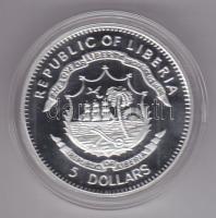 Libéria 2009. 5$ ezüstözött Cu "Nagy Hadvezérek / Sir Francis Drake" T:PP Tanúsítvánnyal, ...