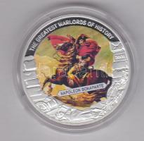 Libéria 2009. 5$ ezüstözött Cu "Nagy Hadvezérek / Bonaparte Napóleon" T:PP Tanúsítvánnyal, csak 2000db! Liberia 2009. 5 Dollars silver plated Cu "The Greatest Warlords of History / Napoleon Bonaparte" T:PP with certificate, only 2000 examples!