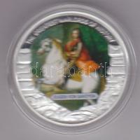 Libéria 2009. 5$ ezüstözött Cu "Nagy Hadvezérek / Savoyai Jenő" T:PP Tanúsítvánnyal, csak 2000db! Liberia 2009. 5 Dollars silver plated Cu "The Greatest Warlords of History / Eugen von Savoyen" T:PP with certificate, only 2000 examples!