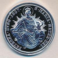 Magyar tallérok utánveretben "V.Ferdinánd tallérja 1837." Ag (0,999) 20g T:PP Tanúsítvánny...