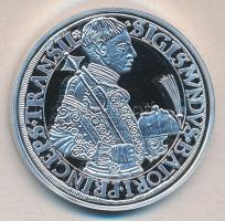 Magyar tallérok utánveretben "Báthory Zsigmond tallérja 1589N-B." Ag (0,999) 20g T:PP Tanúsítvánnyal, csak 2000db!