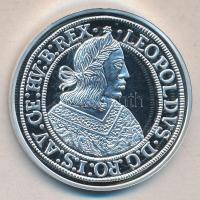 Magyar tallérok utánveretben "I.Lipót tallérja 1662." Ag (0,999) 20g T:PP Tanúsítvánnyal, csak 2000db!