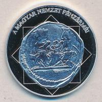 DN "A magyar nemzet pénzérméi - A Budai vár első ábrázolása érmén 1308-1342" Ag (0,999) emlékérem (10,37g/35mm) T:PP tanúsítvánnyal
