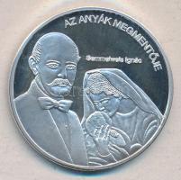 DN "Nemzetünk nagyjai - Semmelweis Ignác 1818-1865" Ag emlékérem (10,37g/0.999) T:PP tanúsítvánnyal!