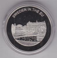 Máltai Lovagrend 2004. 100L "Svédország az EU-ban" T:PP tanúsítvánnyal Sovereign Order of Malta 2004. 100 Liras "Sweden in the EU" C:PP