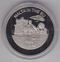 Máltai Lovagrend 2004. 100L "Málta az EU-ban" T:PP tanúsítvánnyal Sovereign Order of Malta 2004. 100 Liras "Malta in the EU" C:PP