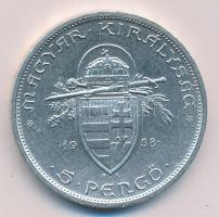 1938. 5P Ag "Szent István" T:2 tanúsítvánnyal