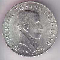 Ausztria 1959. 25Sch Ag "Johann főherceg" T:2 tanúsítvánnyal! Austria 1959. 25 Schilling Ag "Archduke Johann" C:XF with certificate