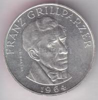 Ausztria 1964. 25Sch Ag "Franz Grillparzer" T:2 tanúsítvánnyal! Austria 1964. 25 Schilling Ag "Franz Grillparzer" C:XF with certificate