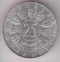 Ausztria 1961. 25Sch Ag "40 éves Burgenland" T:2 tanúsítvánnyal!
Austria 1961. 25 Schillin...