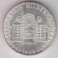 Ausztria 1968. 25Sch Ag "Lukas von Hildebrant" T:2 tanúsítvánnyal! Austria 1968. 25 Schilling Ag "Lukas von Hildebrant" C:XF with certificate