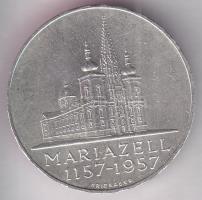 Ausztria 1957. 25Sch Ag "Mariazell" T:2 tanúsítvánnyal! Austria 1957. 25 Schilling Ag "Mariazell" C:XF with certificate