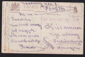 Field postcard "KuK ARMEE TEL. AB" + "FP 467" Tábori képeslap "KuK ARMEE TE...