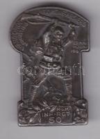1916. Első világháborús fém sapkajelvény: K.u.K. - 50. Magyar Gyalogezred "Iwangorod I. August 1915 / Mt.Cimone-Arsiero" szign.: J.Prinz T:2-(csat letört) 1916. First World War metal cap badge - K.u.K. 50th Hungarian Infantry Regiment, sign.: J. Prinz C:VF