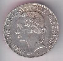 Ausztria 1852A. 20Kr Ag "Ferenc József" szél: sima T:3  Austria 1852A 20 Kreuzer Ag "Franz Joseph" edge: plain C:F
