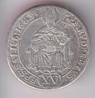 Osztrák Államok/Salzburg 1689. 15Kr Ag "Johann Ernst" T:3  Austrian States/Salzburg 1689 15 Kreuzer Ag "Johann Ernst" C:F