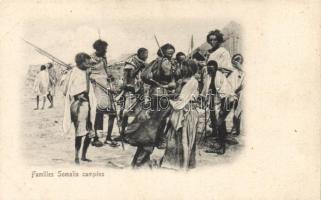 Somali families, camp, folklore