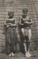 African folklore, Zulu couple (gluemark)