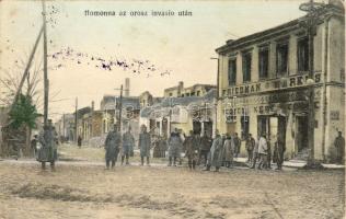 Homonna nach dem Russische Invasion