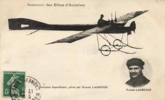 Festival of Aviation, Deperdussin monoplane with its pilot, Marius Lacrouze