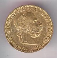 Ausztria 1897. 10K Au "Ferenc József" (3.38g) T:2- Austria 1897. 10 Corona Au "Franz Joseph" (3.38g) C:VF