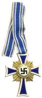 Német 3. Birodalom 1939-45. "Német Anya Érdemkereszt" első fokozat, eredeti adományozói tokban T:2 German Third Reich 1939-45. "Cross of Honor of the German Mother" first class in original case C:XF