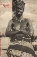 African folklore, woman from Ivory Coast (fl)