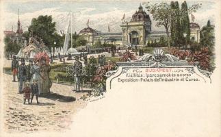 Budapest Ezredéves Országos Kiállítás, Iparcsarnok és korzó, 5kr Ga. s: Dörre