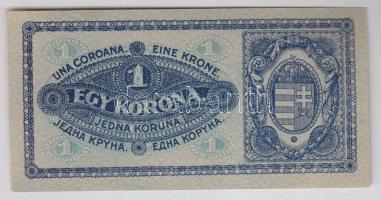 1920. 1K piros "aa" sor és sorozatszám (3x) egymás utáni sorszámokkal T:I,I- enyhe sarokha...
