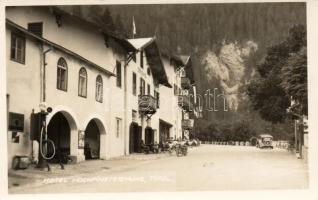 Hochfinstermünz, Hotel, automobile