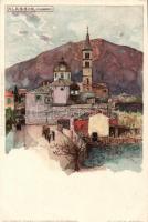 Alassio, St. Ambrosio church litho s: Manuel Wielandt (EK)