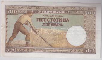 Szerbia/német megszállás 1942. 500D (3x) T:I,II
Serbia/German occupation 1942. 500 Dinara (3x) C:AU,...