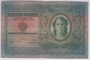 1912. 100K román körbélyegzővel T:III