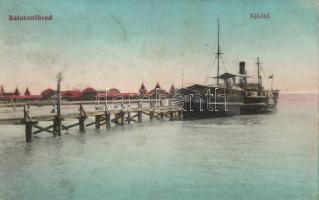 Balatonfüred kikötő a Baross gőzössel