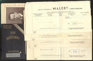 Kis okmány tétel: kinevezések Reményi Schneller Lajos miniszter saját kezű aláírásával, fogadalom, i...