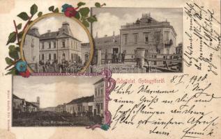 Gyöngyös postával és a Fekete Zimányi-házzal (levágott / cut)