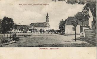 Császár Katolikus iskola, temploma és plébánia