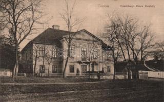 Tinnye Vásárhelyi Géza kastélya (ragasztónyom / gluemark)